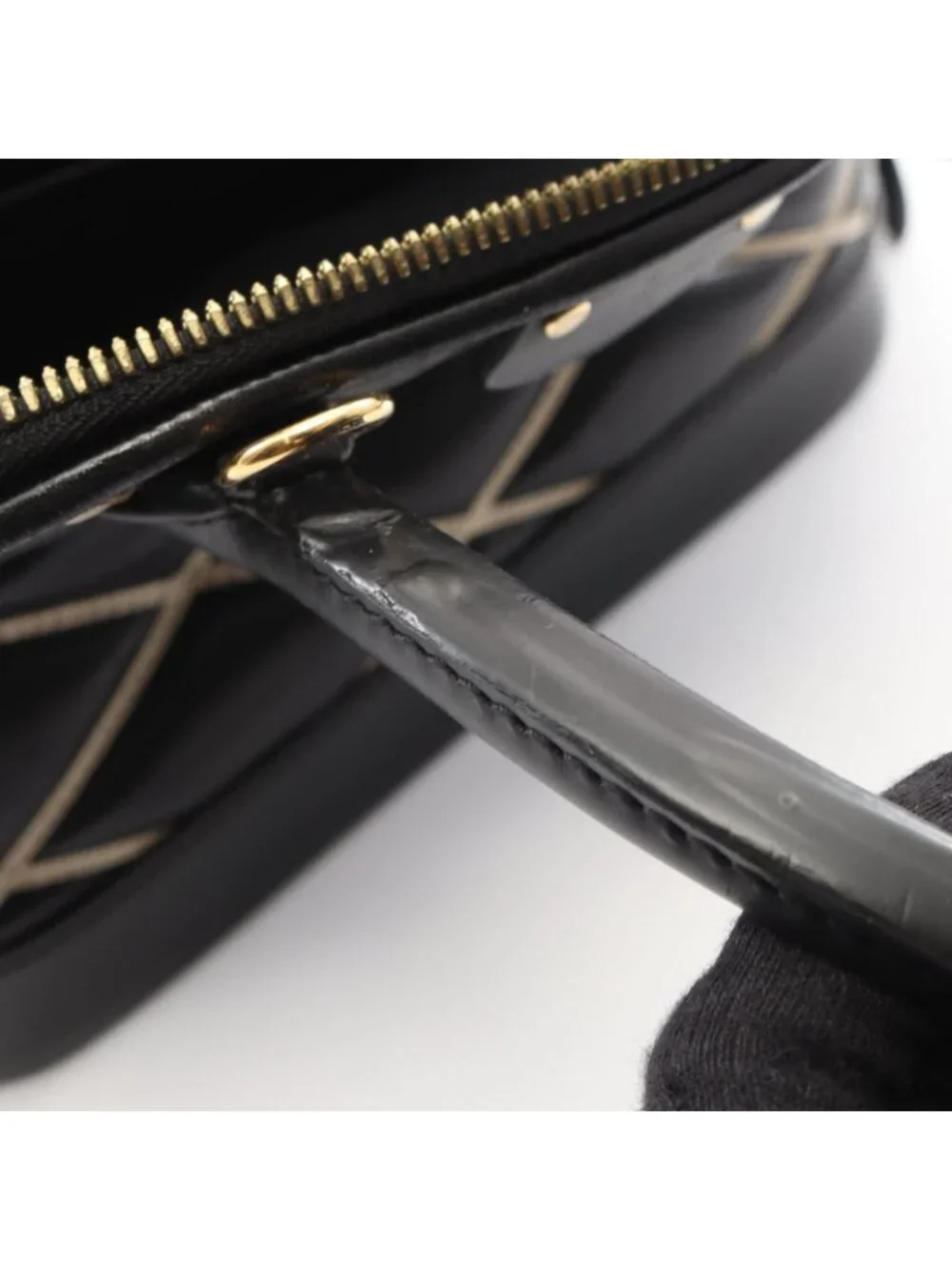 Louis Vuitton Handbag Alma BB Maltage Noir 2-Way Leather